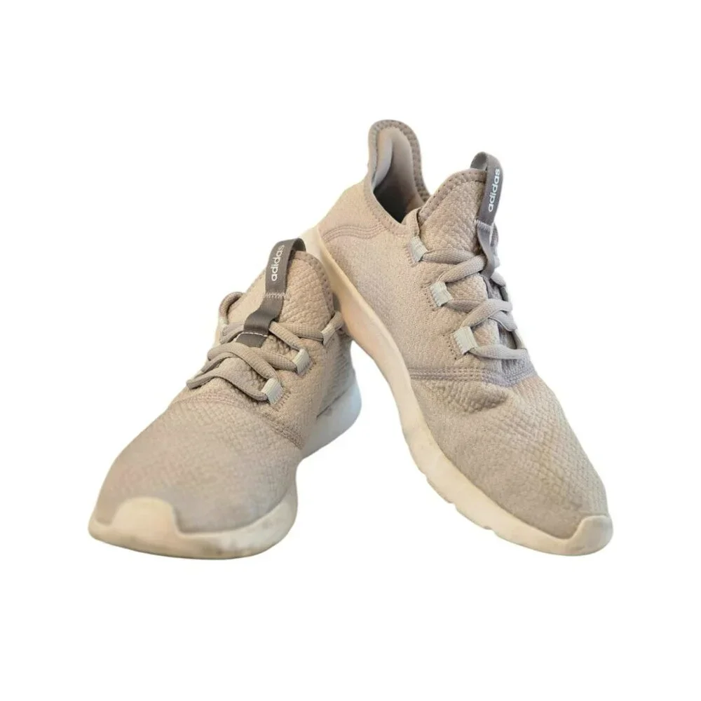 adidas Size 9 Women's Cloudfoam Pure Shoes Light Gray Silver